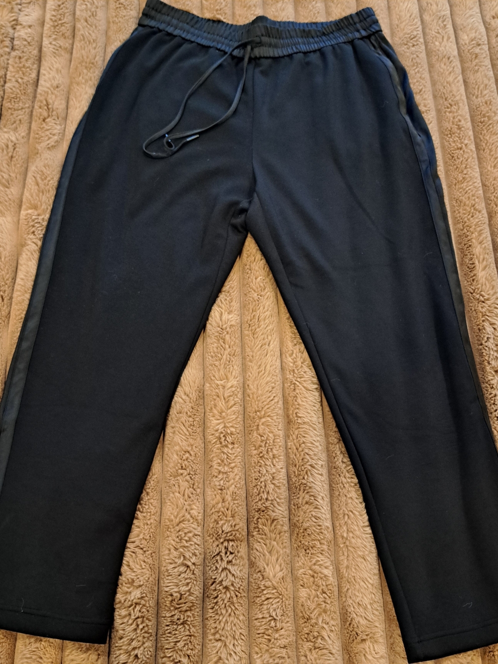 Simply Vera Wang Joggers Drawstring  Mid-Rise Women’s Satin Stripe Size Large